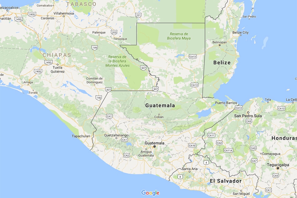Guatemala Map 