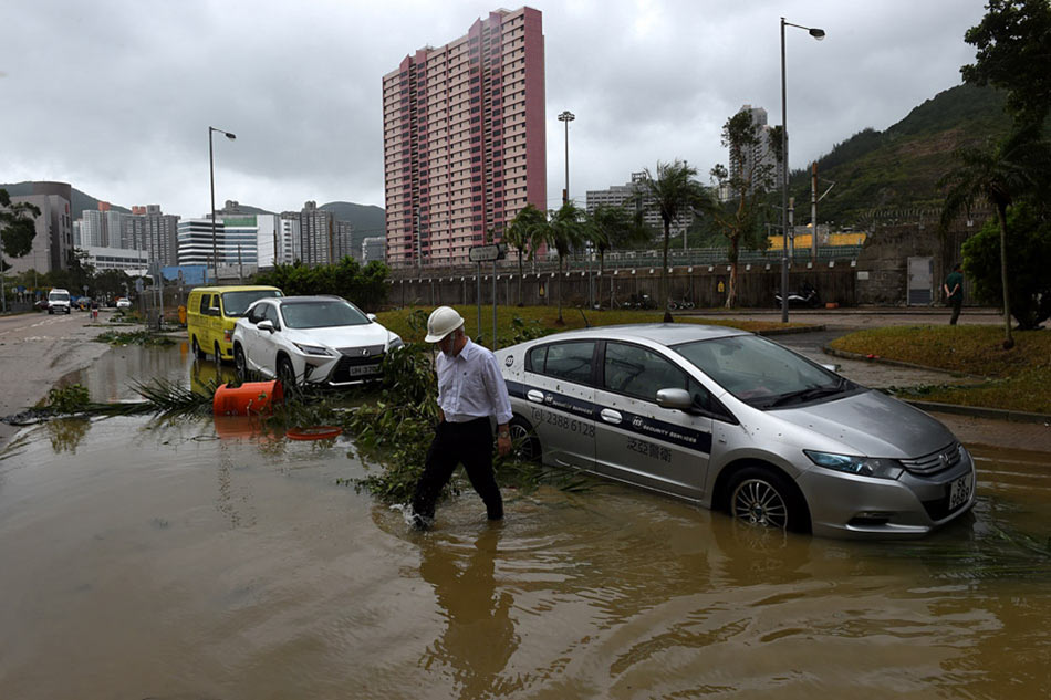 Typhoon batters Hong Kong after drenching the Philippines ABSCBN News