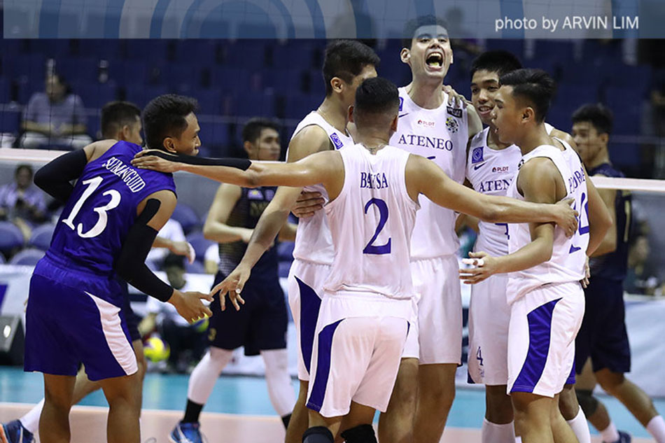 Ateneo guts out 5-set win over NU, nears men's volleyball crown | ABS ...