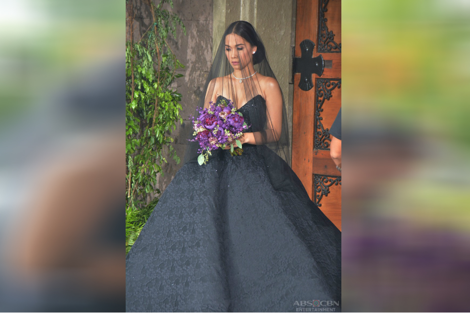 ivy aguas black wedding dress