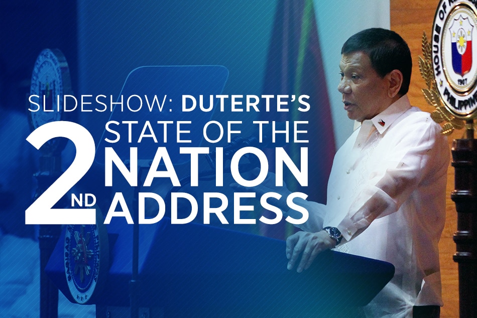 SLIDESHOW Duterte's 2nd State of the Nation Address ABSCBN News