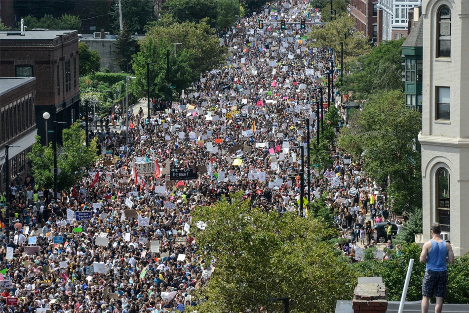 Thousands take to streets in Boston protest against hate speech | ABS