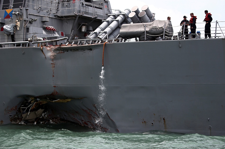 10 sailors missing after US destroyer collision off Singapore 1