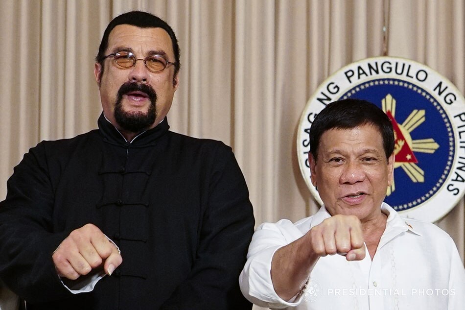 Duterte tells Steven Seagal he took karate lessons 2