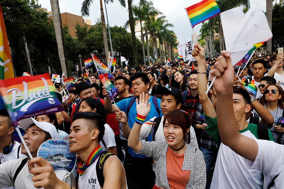 Taiwan holds Asia's largest pride parade as it waits for gay marriage