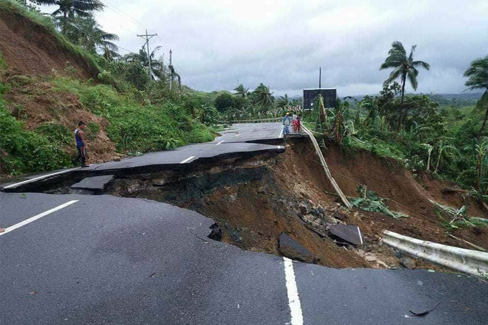 LOOK: Road in Samar town impassable due to ‘Urduja’ | ABS-CBN News