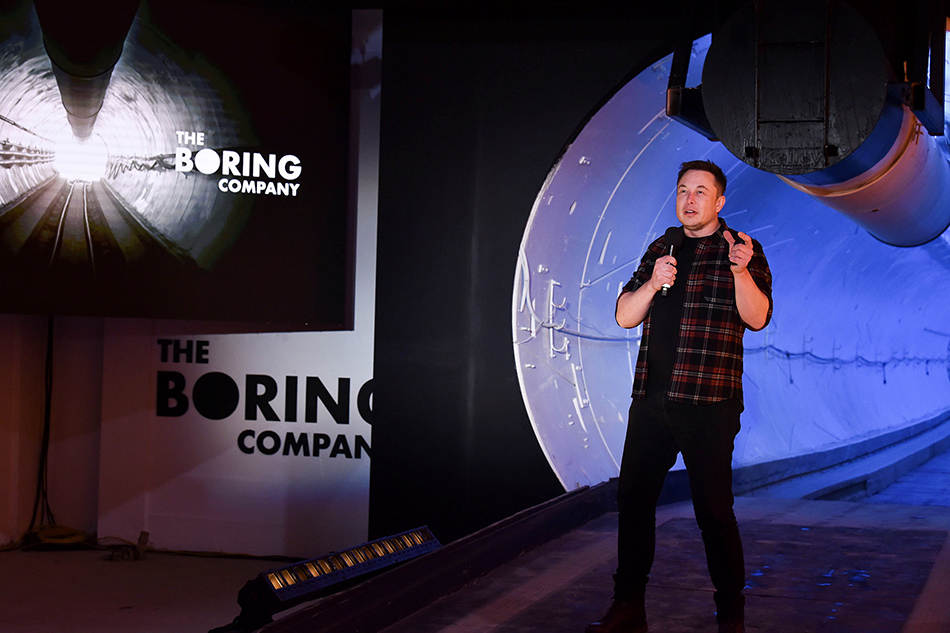 Elon Musk Unveils His First Los Angeles Area Tunnel Abs Cbn News