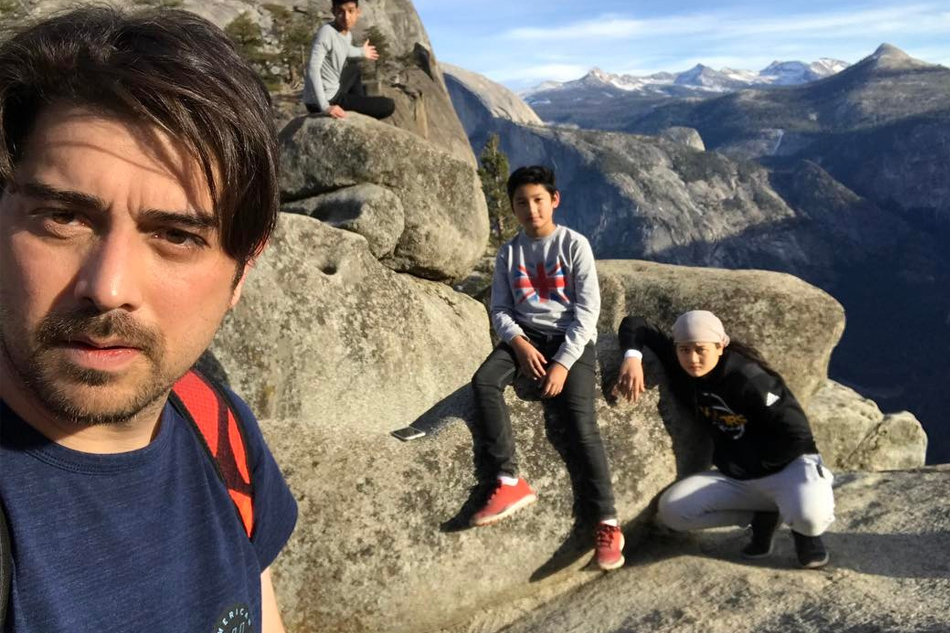 LOOK Ian Veneracion enjoys 2,425foot waterfall hike with kids ABS