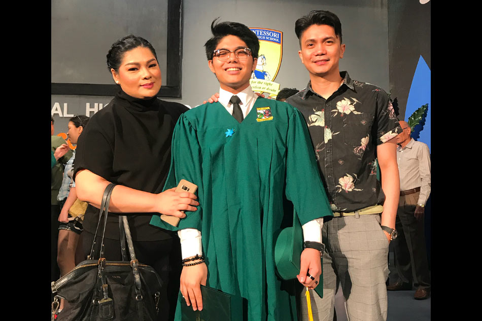 LOOK: Vhong, Bianca reunite for son&#39;s graduation 1