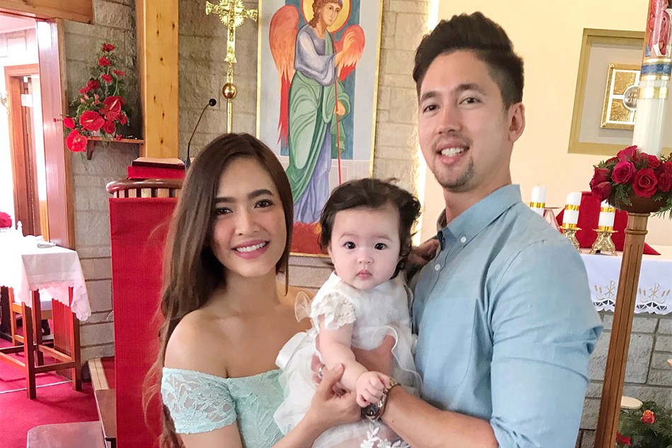 LOOK Bangs Garcias daughter gets baptized ABS-CBN News pic