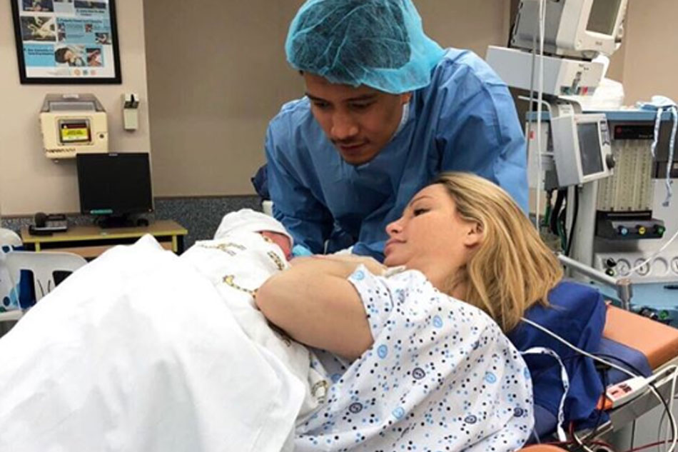 LOOK: James Yap, Michela Cazzola welcome second baby | ABS-CBN News