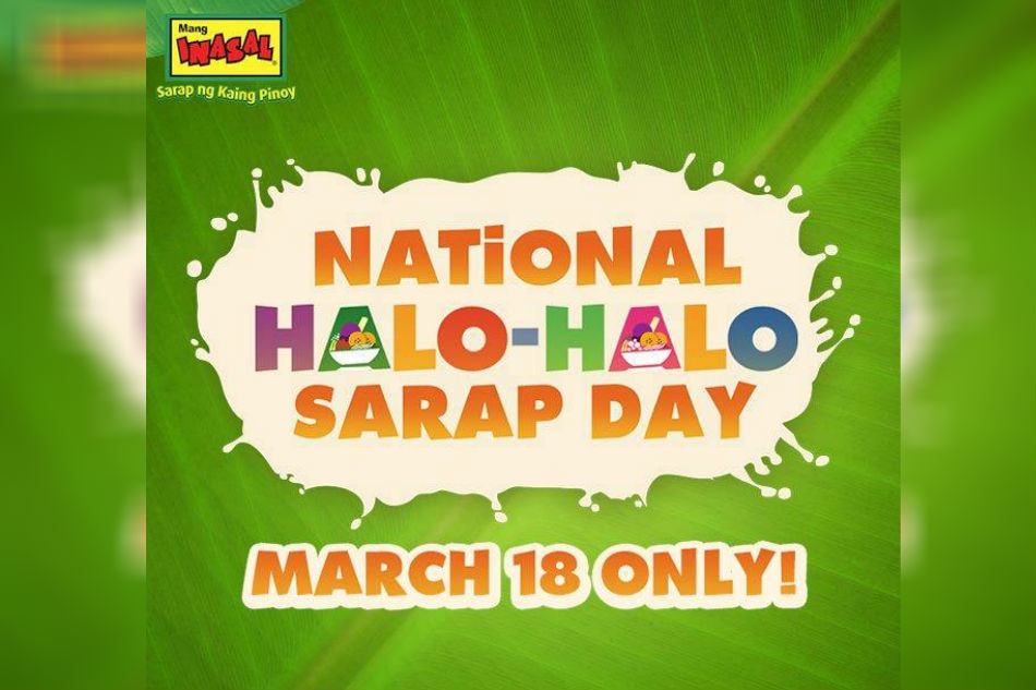Mang Inasal to give sweet discounts in celebration of HaloHalo Day