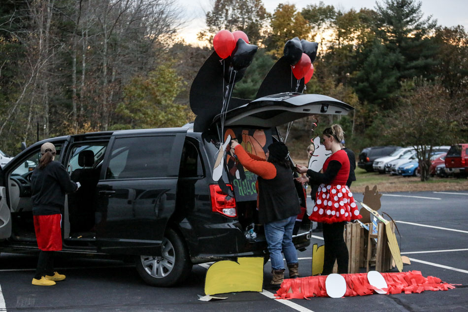 Try this: Trick-or-treating from the back of a car 4