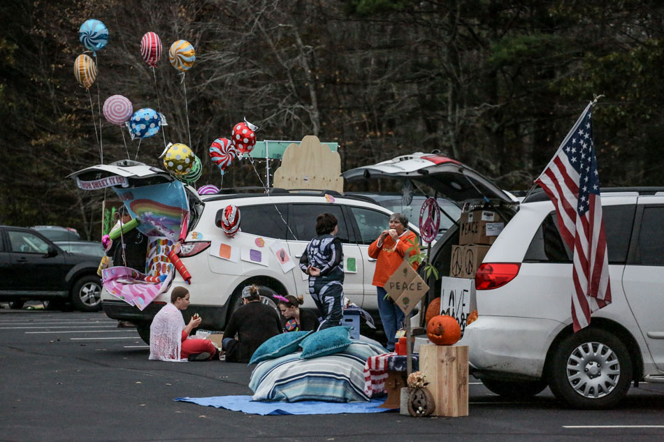 Try this: Trick-or-treating from the back of a car 5
