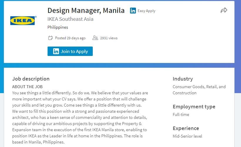 IKEA to open stores in Philippines, looking for designer 2