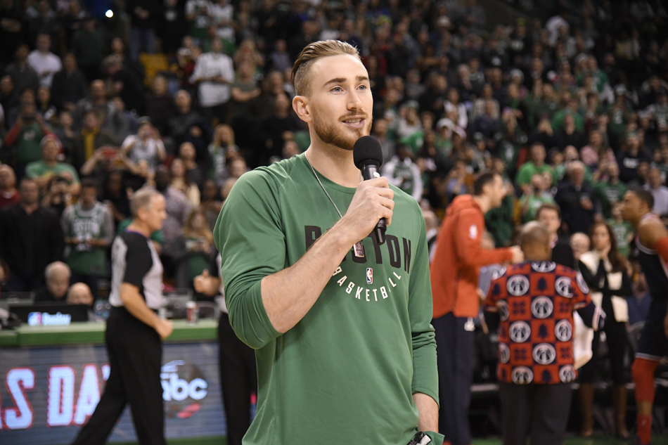 Gordon Hayward to miss four weeks with ankle injury