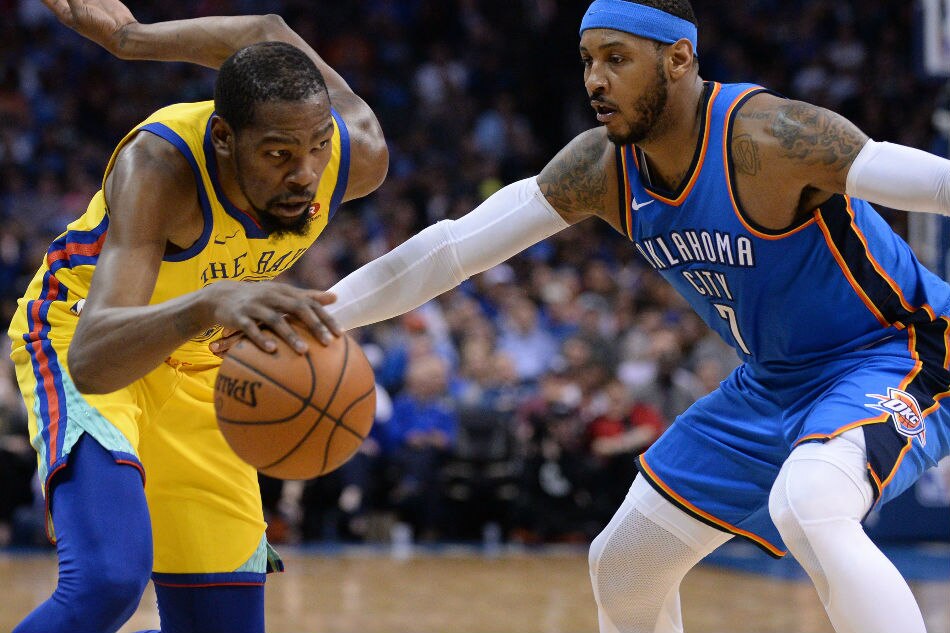 Durant's big game leads Warriors past Thunder | ABS-CBN News