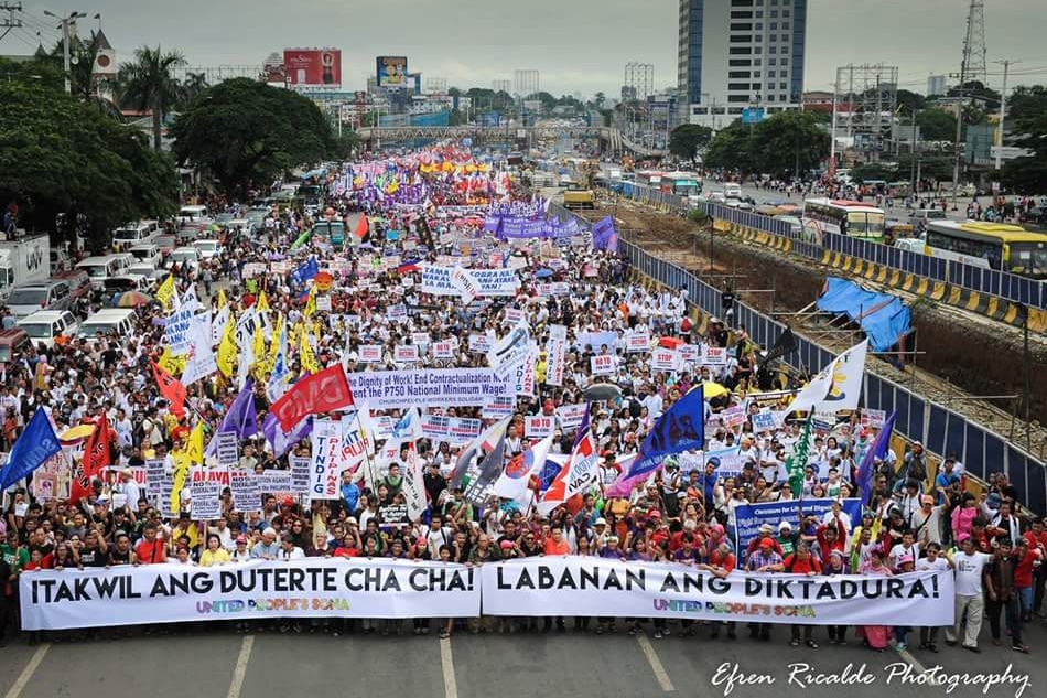 Bayan's Reyes calls out alteration of anti-SONA protest photo | ABS-CBN ...