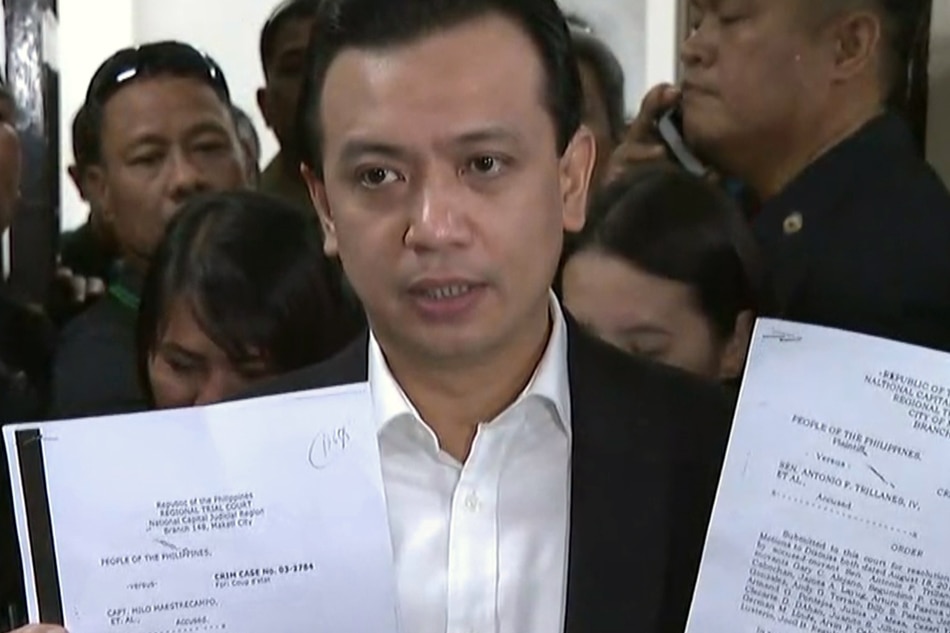 LOOK: Trillanes shows documents saying coup, rebellion raps dismissed ...