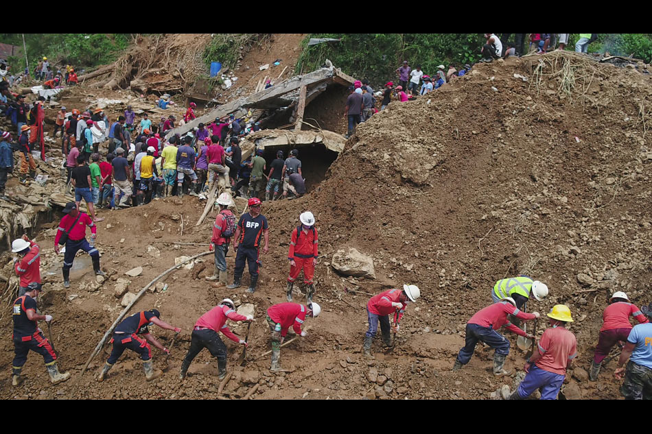 LOOK: Aerial view of retrieval operations in Itogon landslide 6