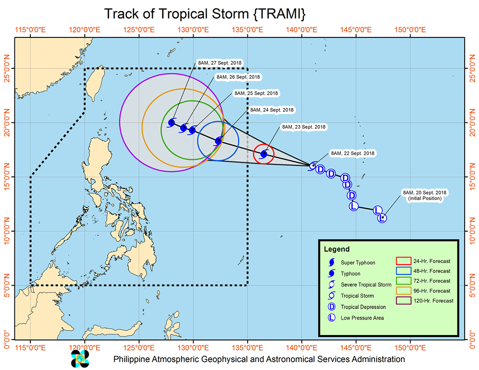 Trami intensifies into typhoon, may affect Ta...