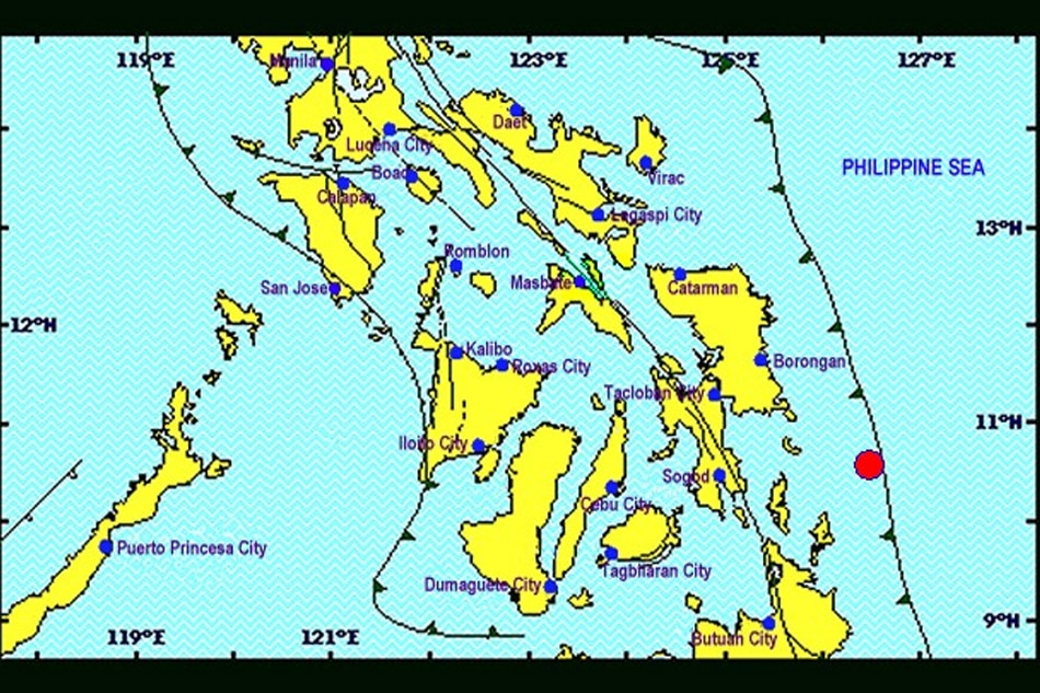 Magnitude 5.1 quake strikes off Surigao del Norte | ABS-CBN News