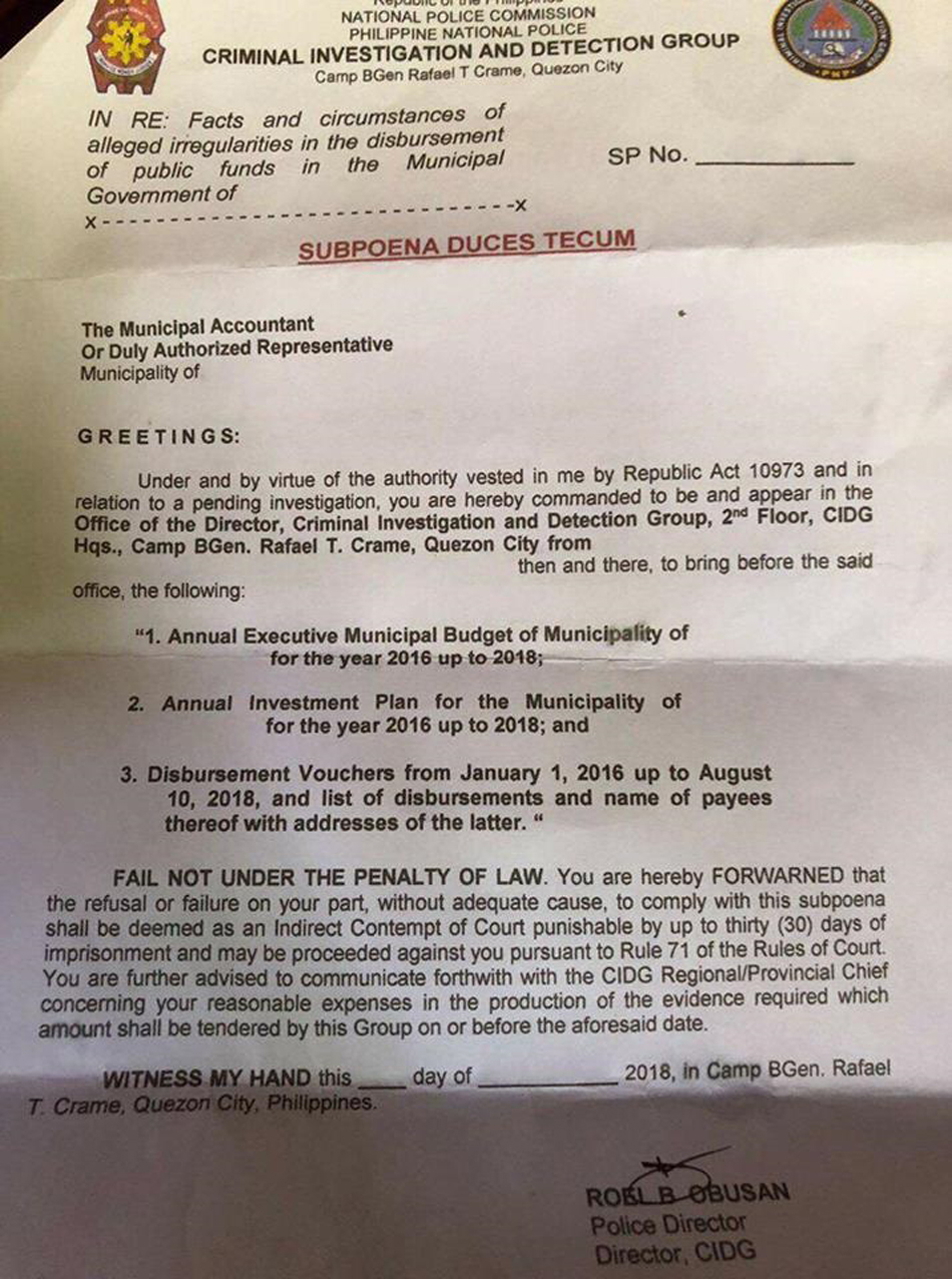 CIDG investigates LGUs for alleged misuse of funds | ABS-CBN News