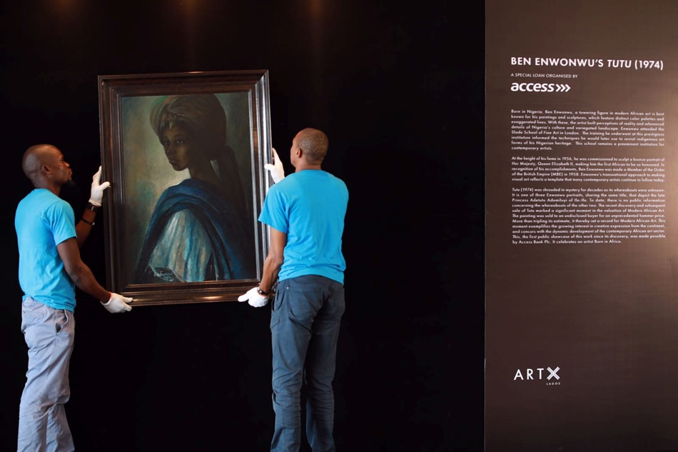 Nigeria's 'Mona Lisa' shown at home for 1st time since it resurfaced