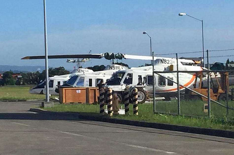 Aircraft na may dalang 3 US helicopters, lumapag sa Davao