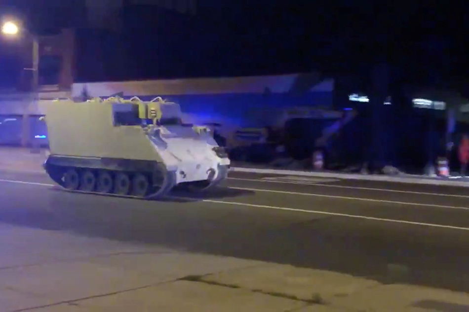 Soldier steals armored vehicle from National Guard base
