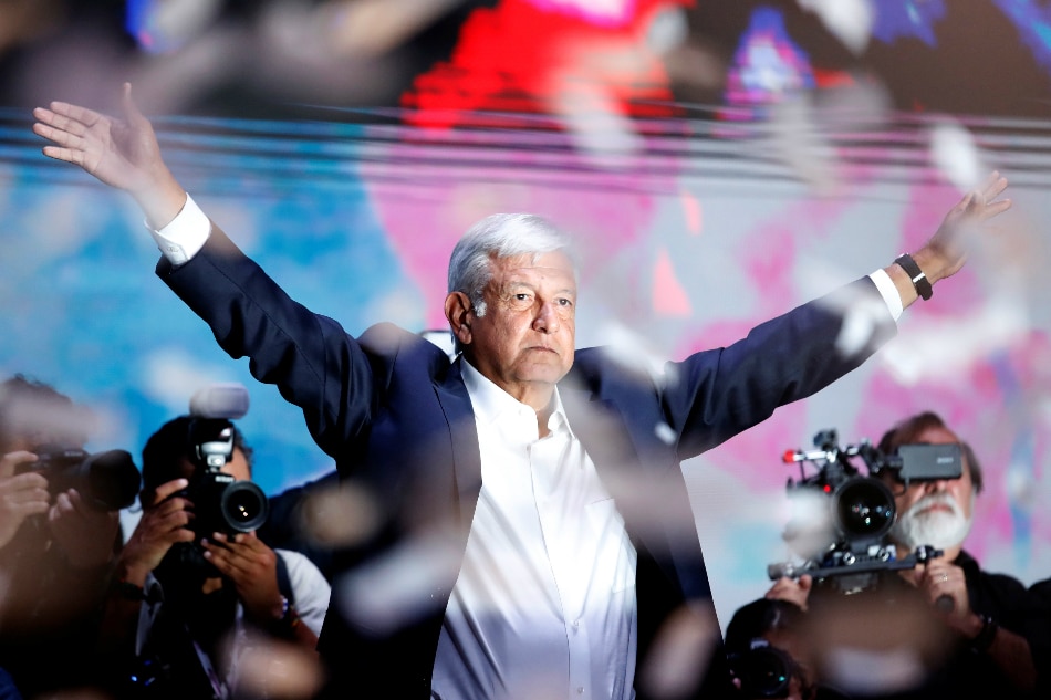 Mexican Lopez Obrador Wins Historic Election Landslide For Left Abs Cbn News 