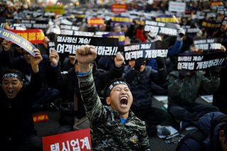 Topic Page On Korea Abs Cbn News - angry south korean taxi drivers strike against carpooling service