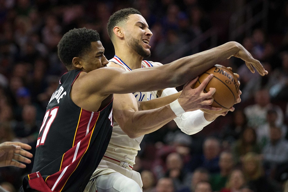 Sixers ride Simmons' triple-double to comeback win over Heat | ABS-CBN News