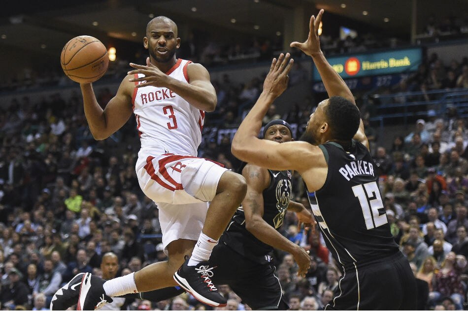 NBA: Paul Clutch Late To Lift Rockets Over Bucks For 17th Straight Win ...