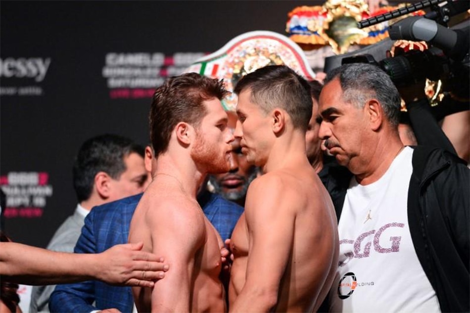Golovkin jabs at 'clown' Canelo at weigh