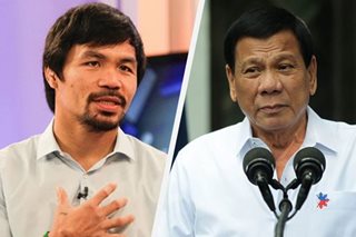 Pacquiao: Duterte’s stance vs China waned after 2016 elections