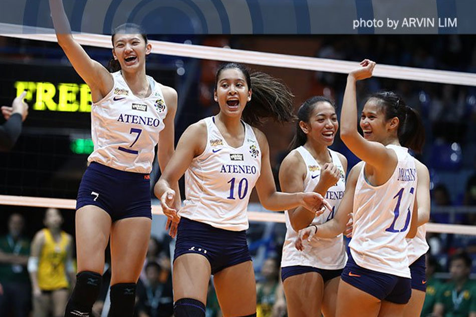 Uaap Womens Volleyball Ateneo Gets Payback Win Over Nu Shares Second Spot Abs Cbn News 