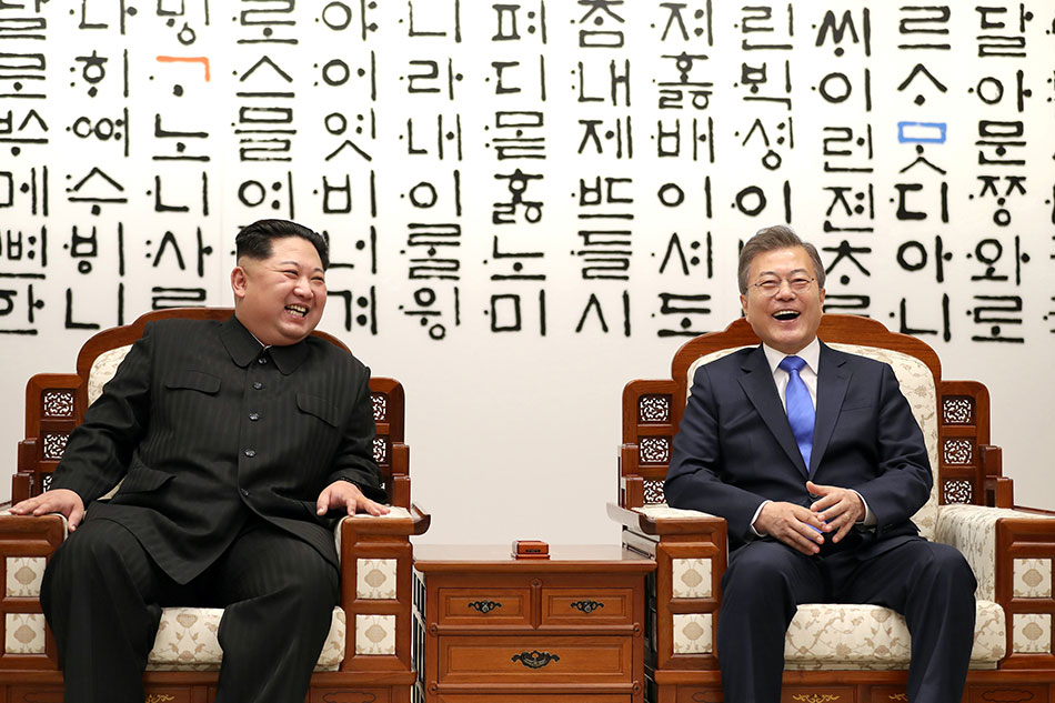 When Kim met Moon: The historic Korean summit in photos 9