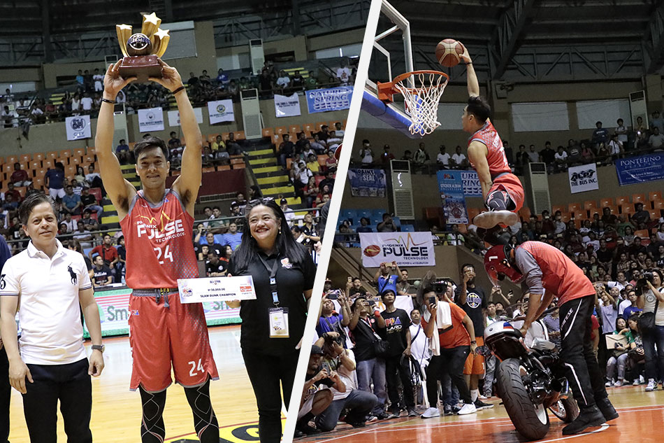 Pba All Stars Rey Guevarra Soars To Fourth Slam Dunk Title In Close Duel Abs Cbn News