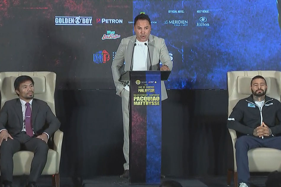 Oscar De La Hoya kay Pacquiao: You are a legend