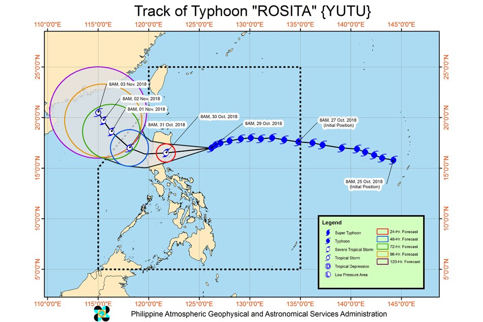 Philippines evacuates coastal areas ahead of Rosita 1