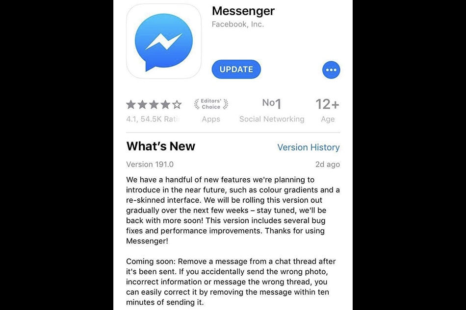You can soon 'unsend' messages on Facebook Messenger ABS-CBN News...