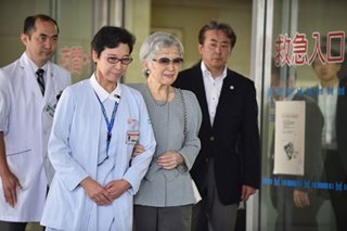 Former Empress Michiko leaves hospital after breast cancer surgery