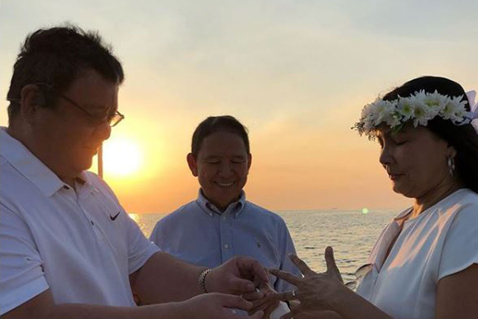 LOOK Amy AustriaVentura, husband renew wedding vows ABSCBN News