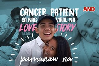 Cancer patient sa nag-viral na love story, pumanaw na