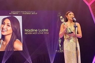 Nadine Lustre named FAMAS Best Actress for 'Never Not Love You'