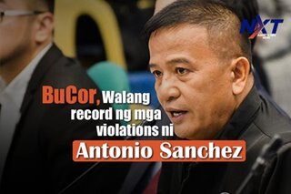 BuCor, walang record ng mga violation ni Antonio Sanchez
