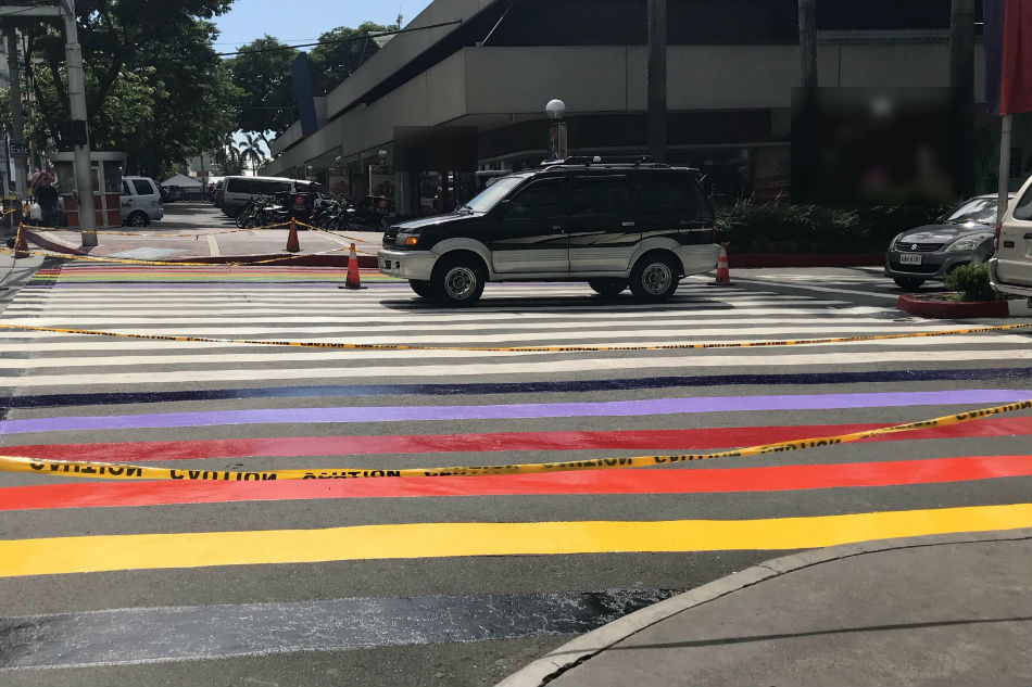 Araneta Center celebrates Pride month with rainbow colored skywalk, pedestrian lane 3