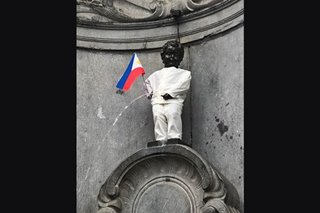LOOK: Brussels' Manneken Pis wears Pinoy shirt to mark PH Independence Day