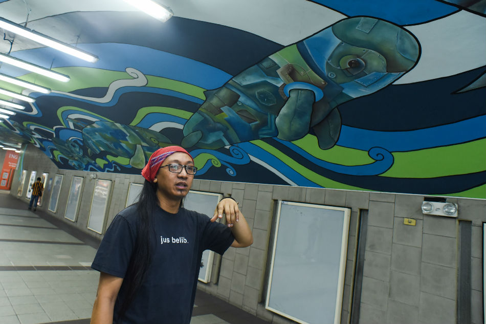 LOOK: Mural in Makati underpass sends environmental message 3